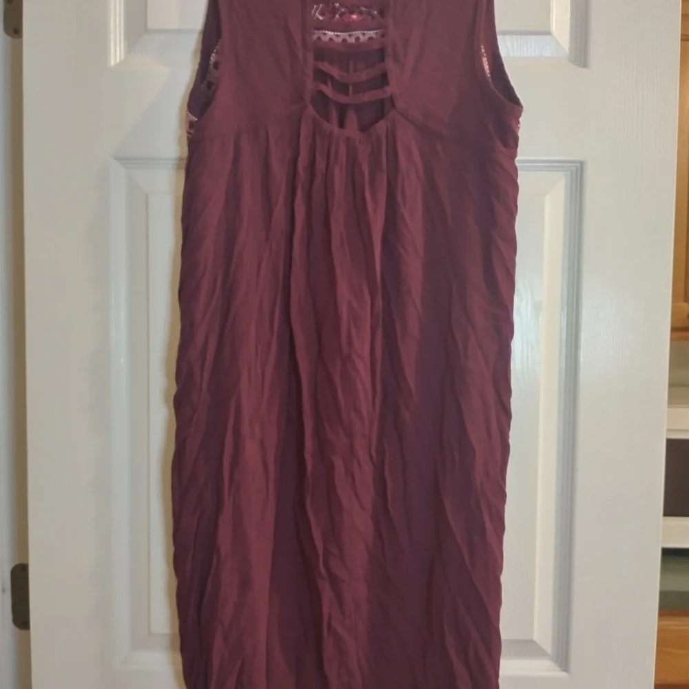 Embroidered Sleeveless Dresses - Blue, Pink, Purple - Picture 10 of 14